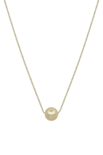 Metal Chain Pearl Pendant Necklace